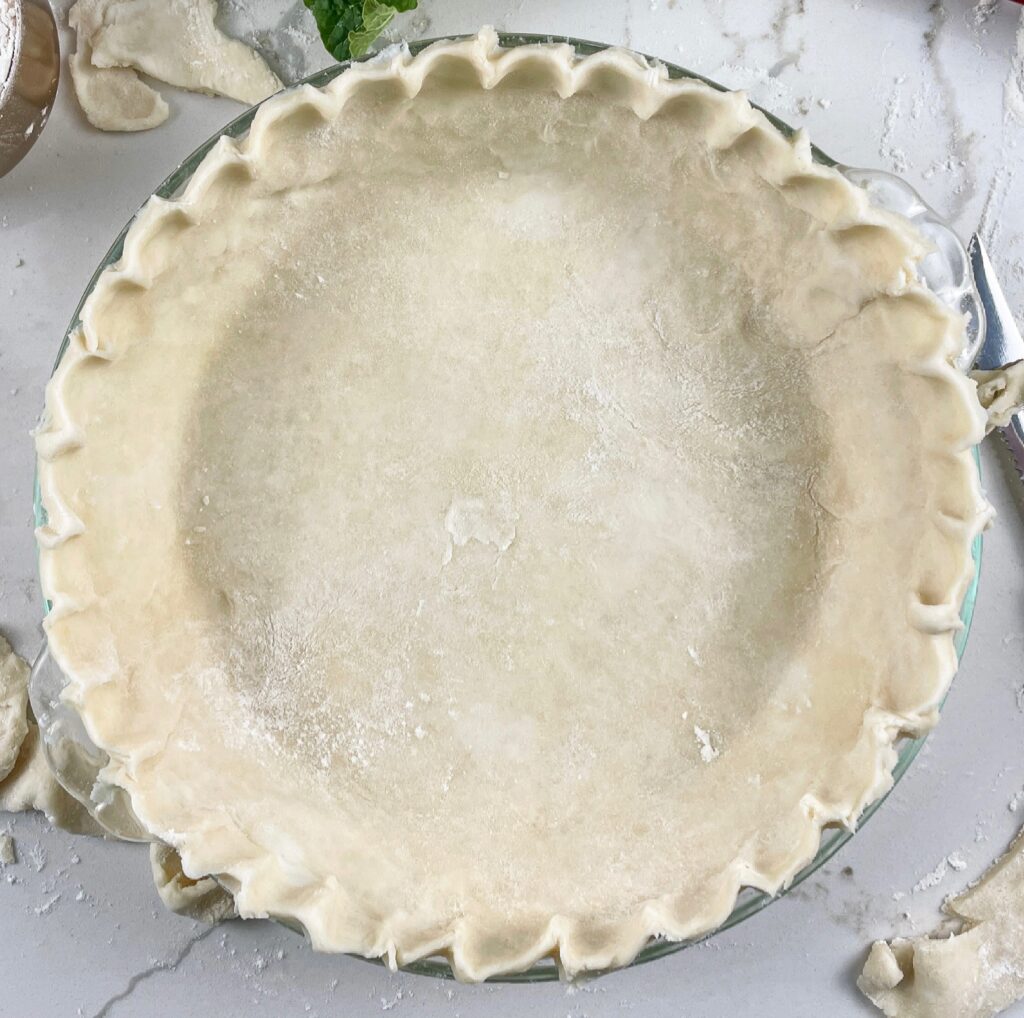 rhubarb custard pie