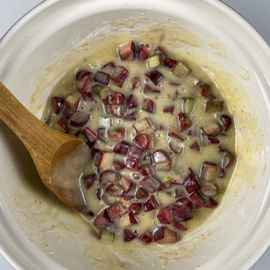 rhubarb custard pie