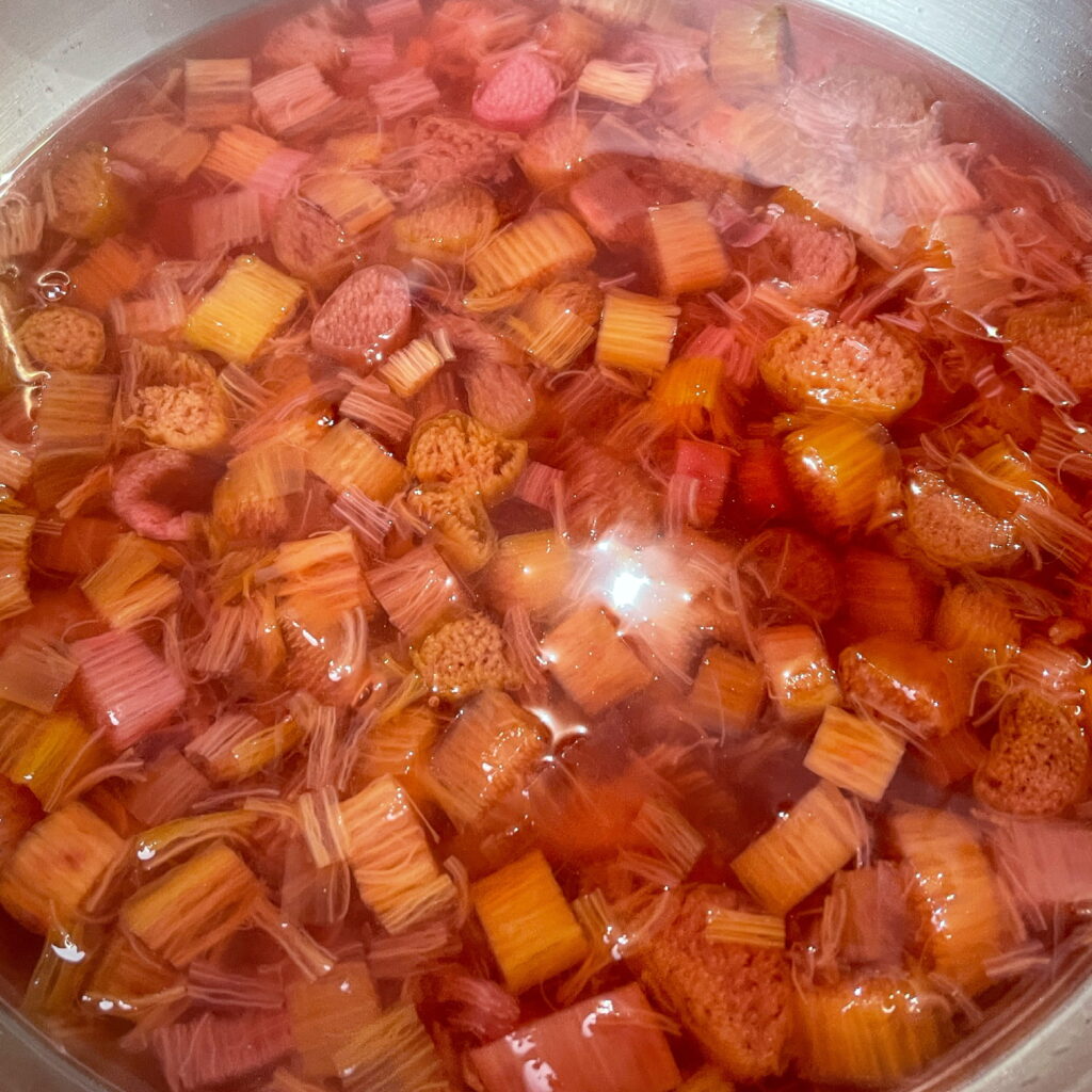 rhubarb simple syrup