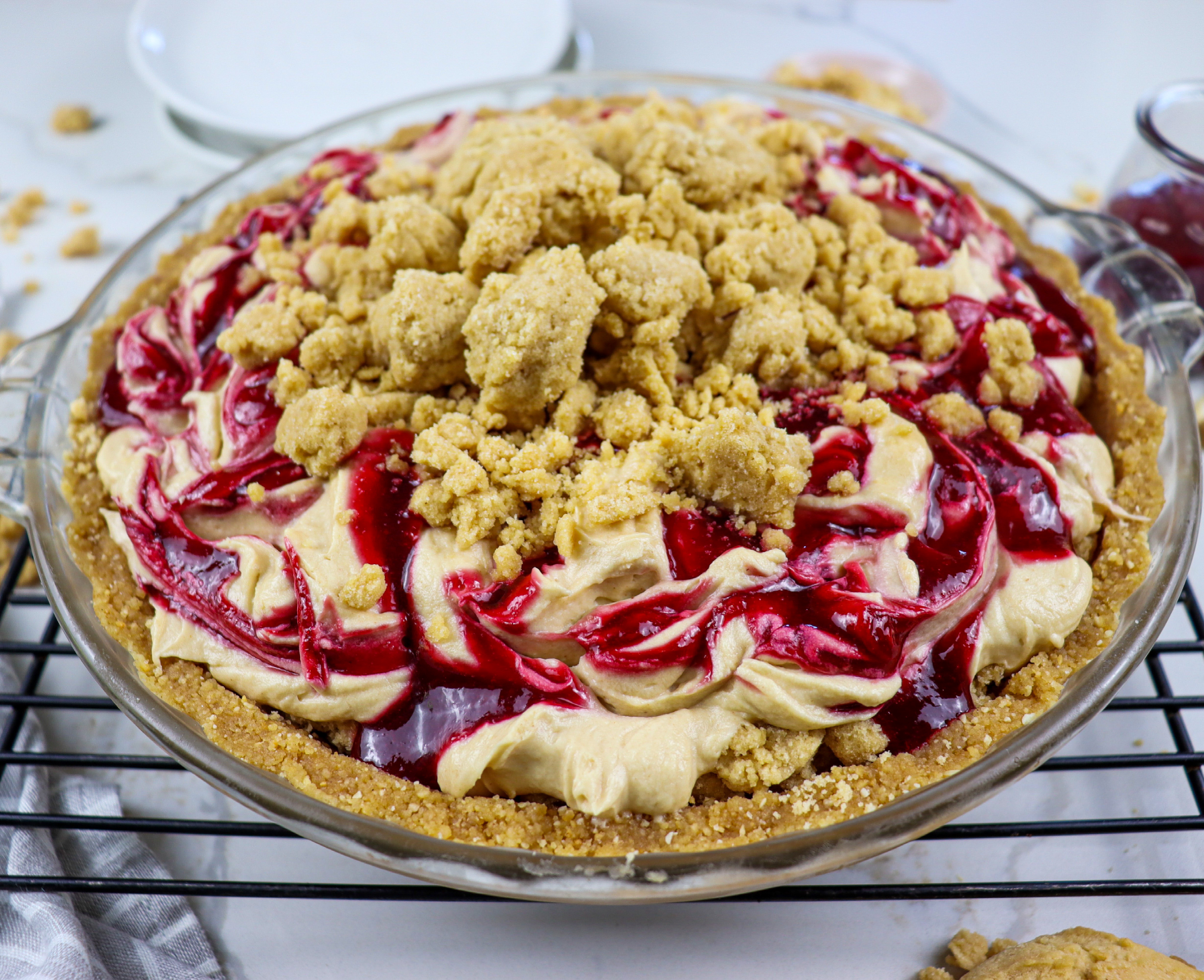 Peanut butter and jelly pie