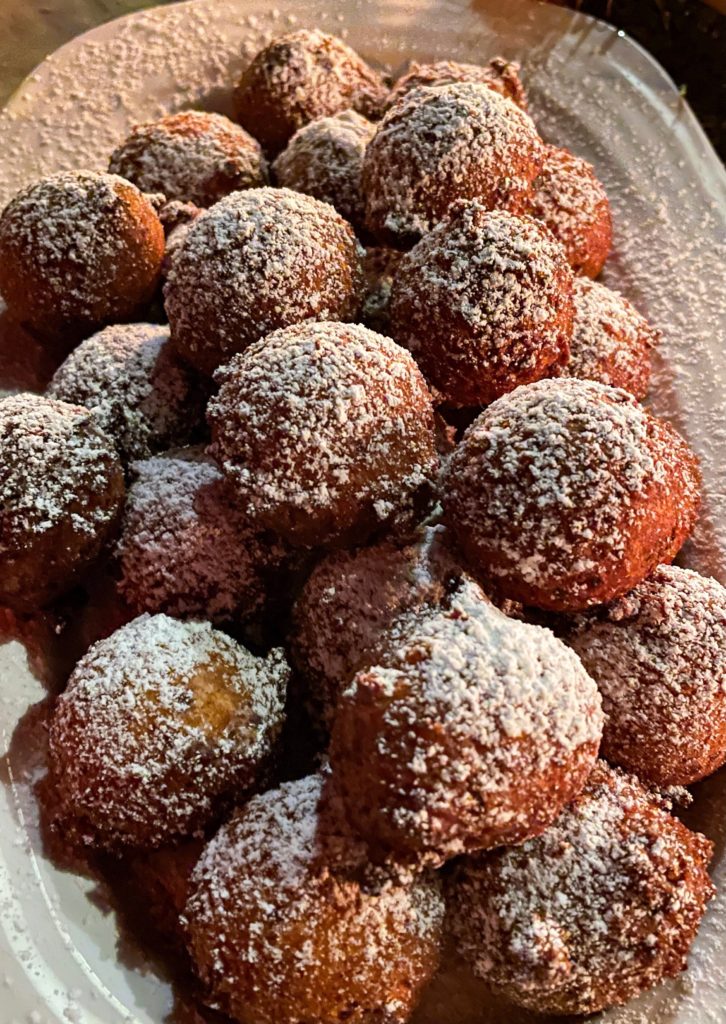 Dessert from rustic Italian dinner party menu
