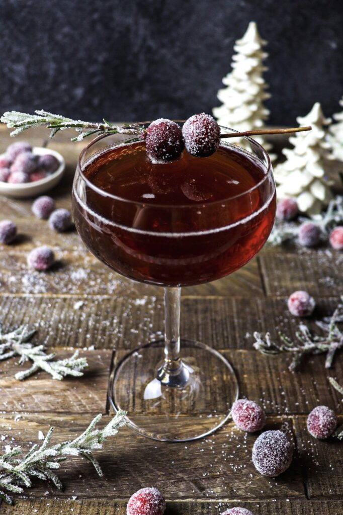 spiced cranberry sparkler