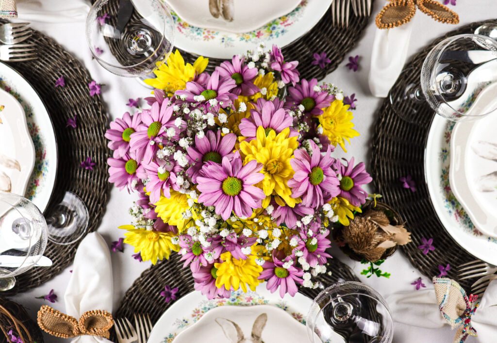 spring tablescape