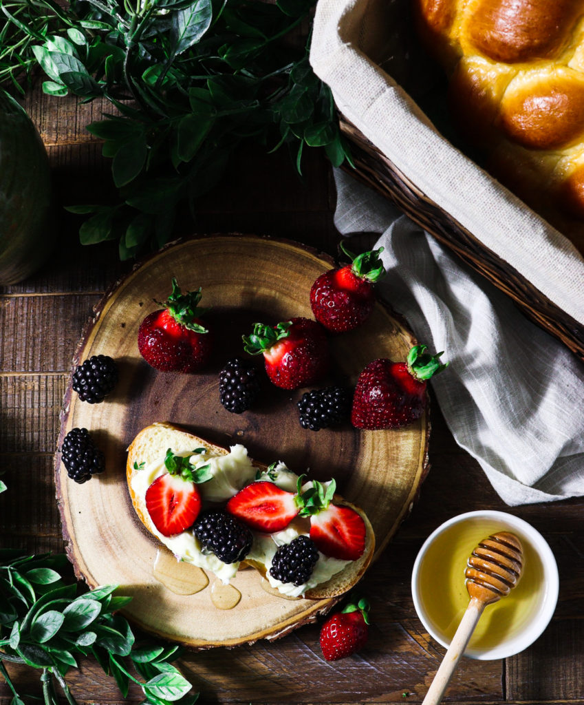 elevenses with honey and brie