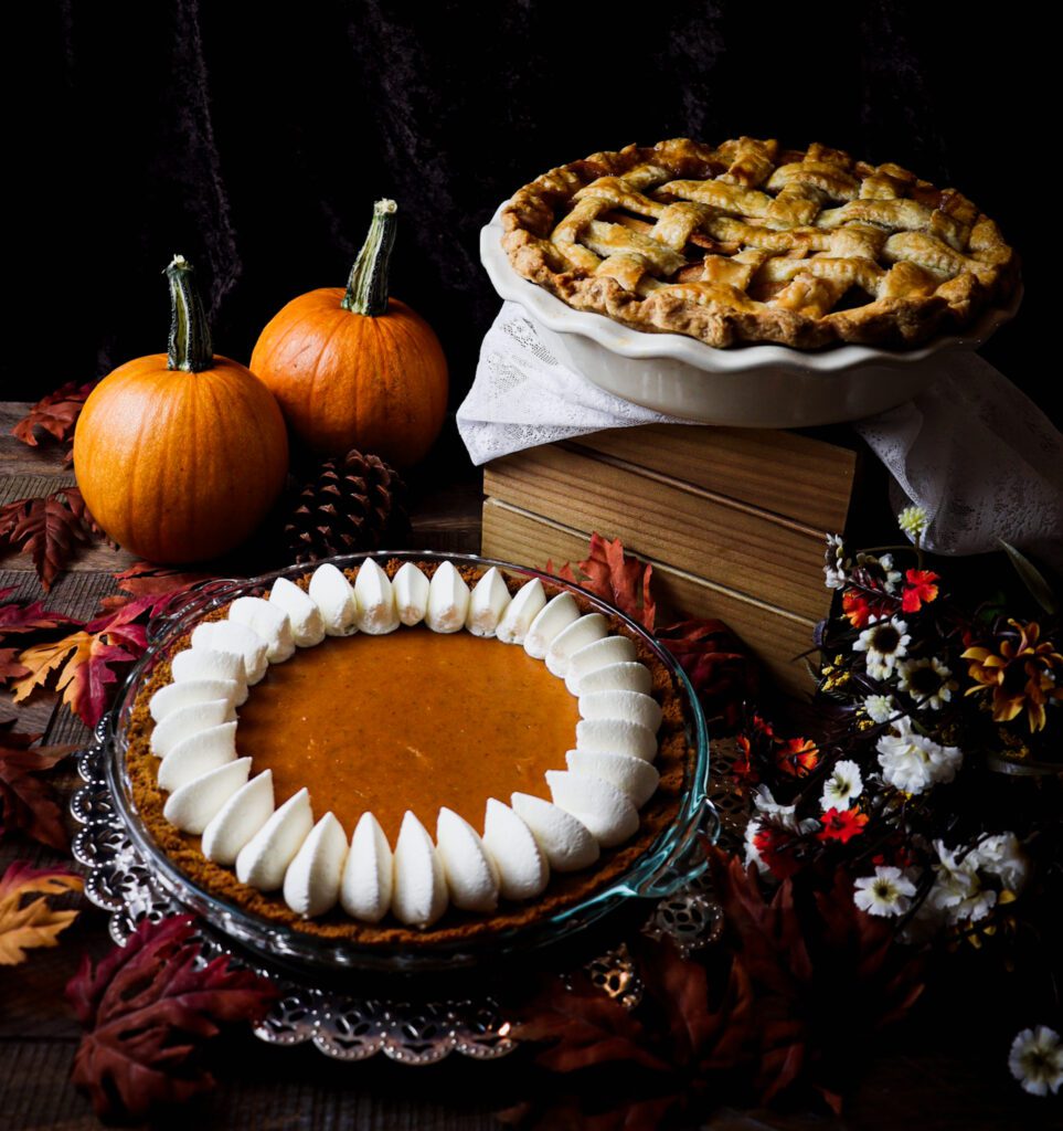 pumpkin cheese pie for a sleepy hollow dinner party