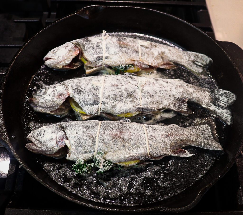 crispy fried trout
