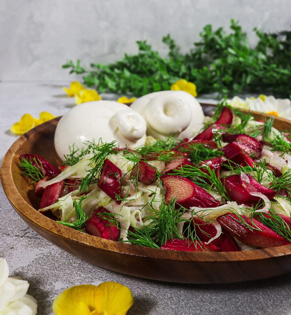 raw fennel salad, burrata salad, may day food recipes