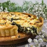 best dandelion greens recipe, savoury tart, spinach and feta tart, cooking with dandelion greens