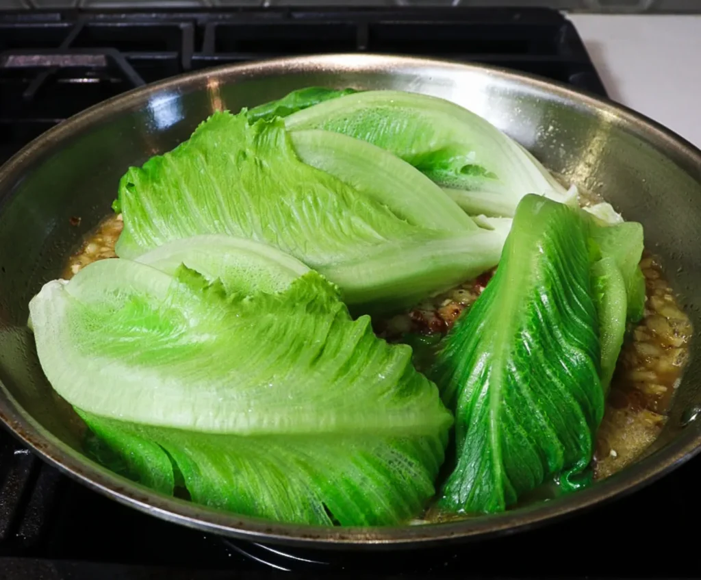 braised lettuce