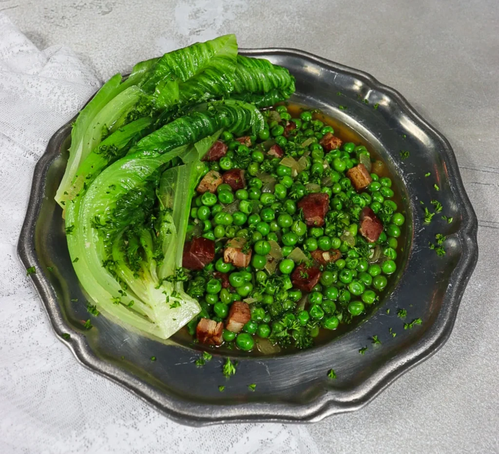 braised lettuce and peas, middle earth recipes, recipes from Gondor