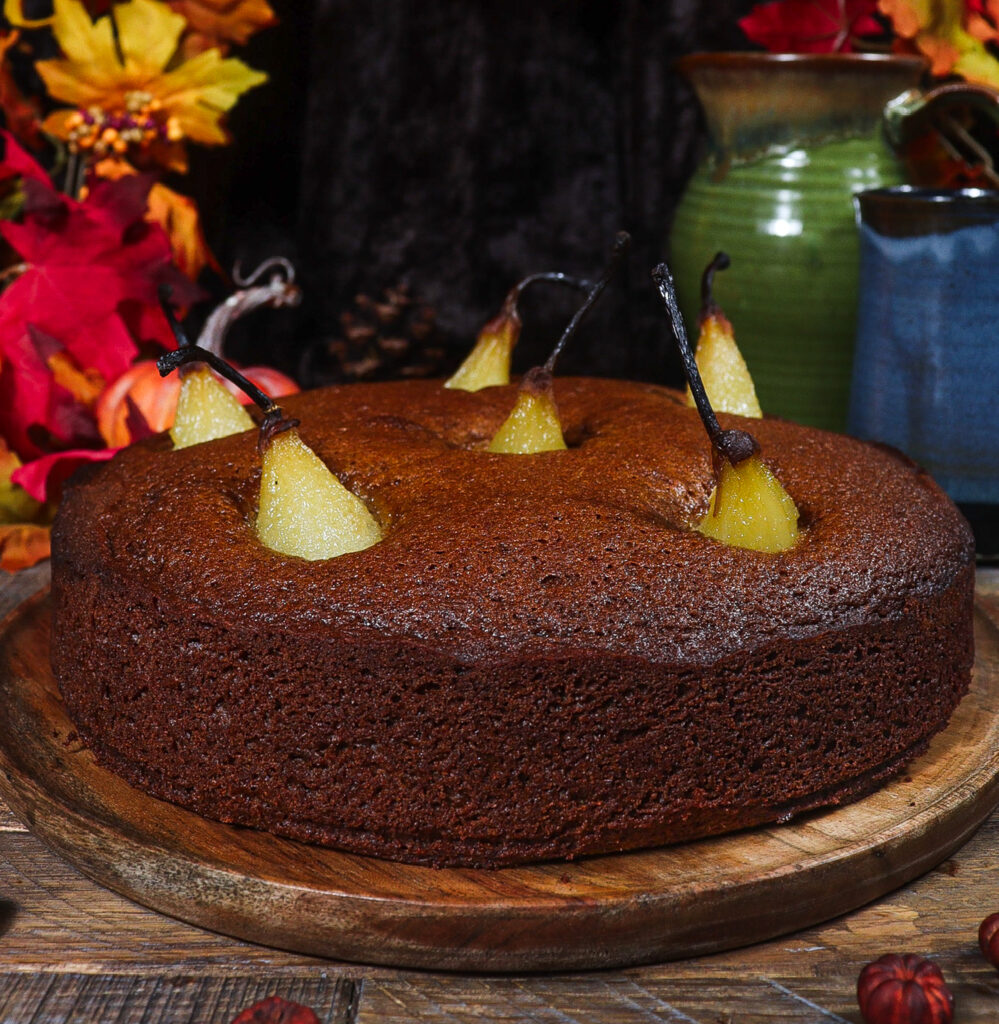 poached pear cake, hobbit food