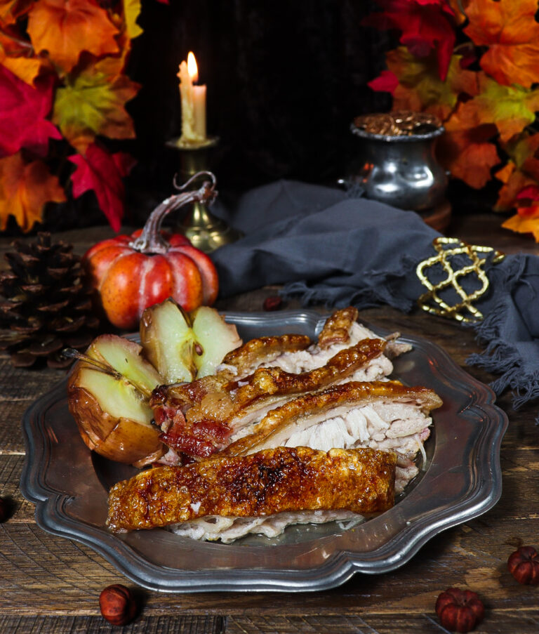 Roasted Pork Belly with Apples