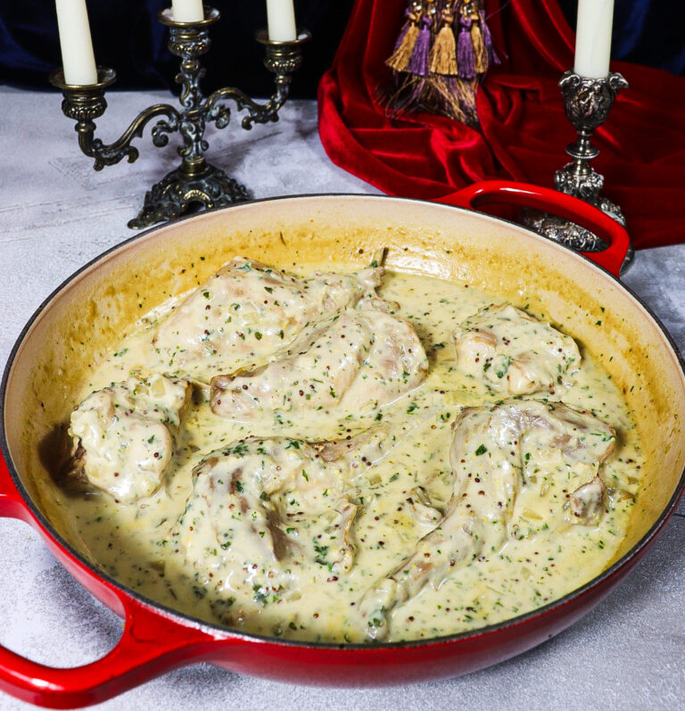 Rabbit with Mustard Sauce