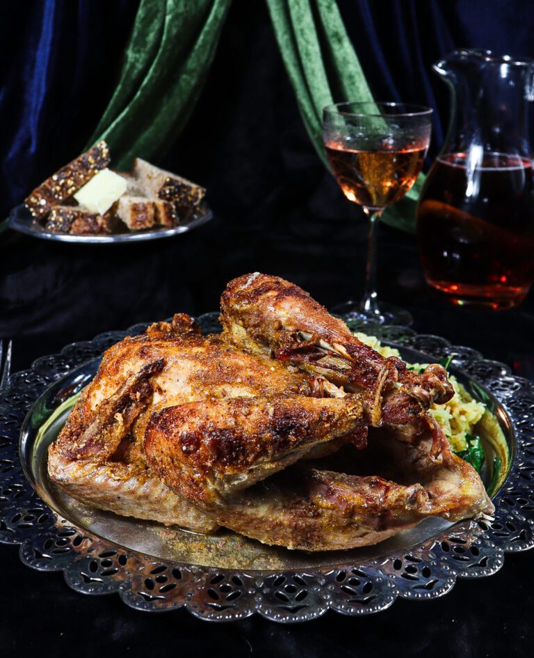 Gunpowder Roast Pheasant with Rice Pilau