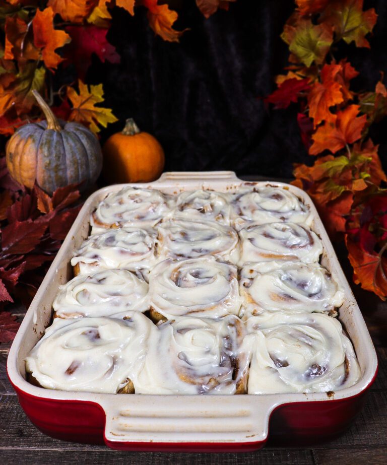 Apple Cider Cinnamon Rolls with Browned Butter Icing