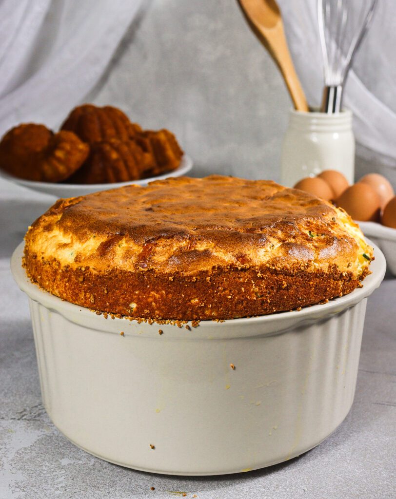 cheese and chive souffle recipe, murder mystery dinner recipes, gruyere bechamel