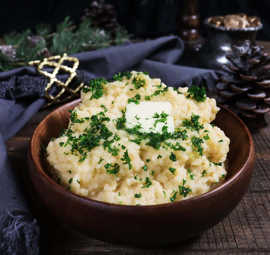 creamy sage mashed turnips, mashed root vegetable, dwarven food recipes