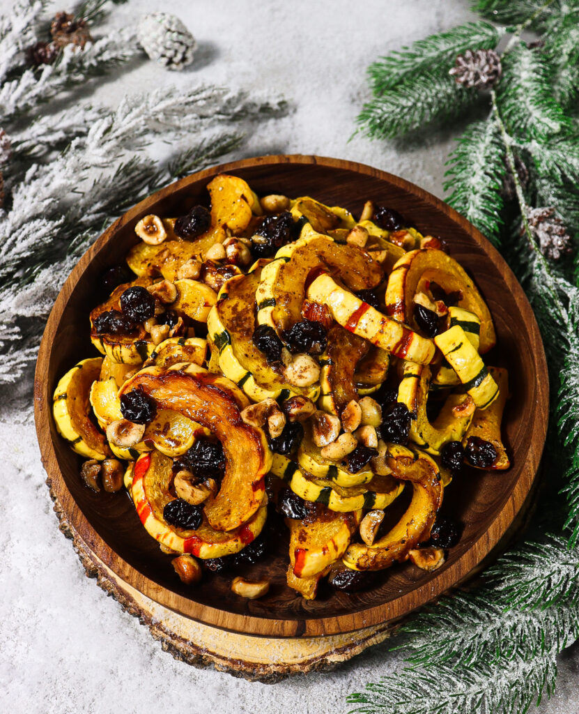 delicata squash with brown butter vinaigrette, elven food recipes