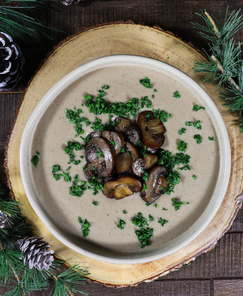 wild mushroom cream soup, hobbit dinner recipes