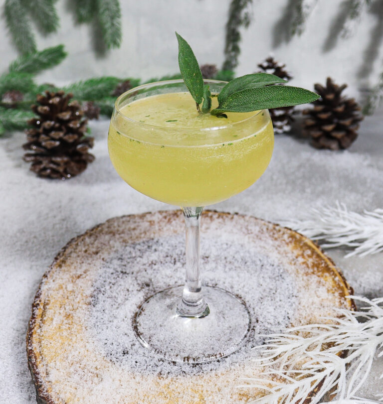 Winter Honey Sage Cocktail