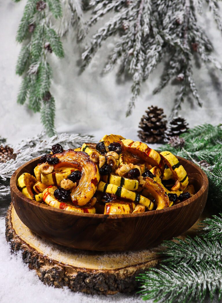 Roasted Delicata Squash with Brown Butter Vinaigrette