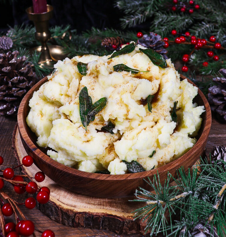Brown Butter Sage Mashed Potatoes