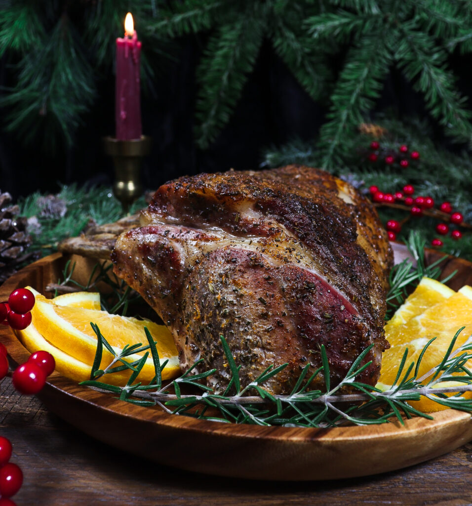 winter solstice dinner recipes, orange rosemary roast pork loin