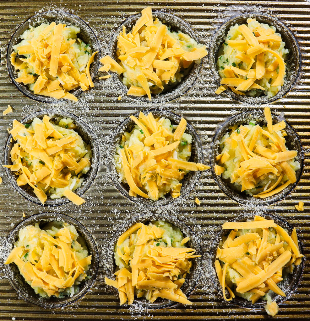 cheese and potato puffs