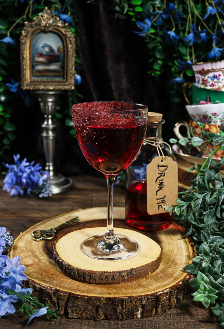 Clarified Cherry Custard cocktail