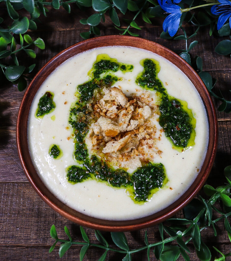 roasted cauliflower leek soup, alice in wonderland recipes