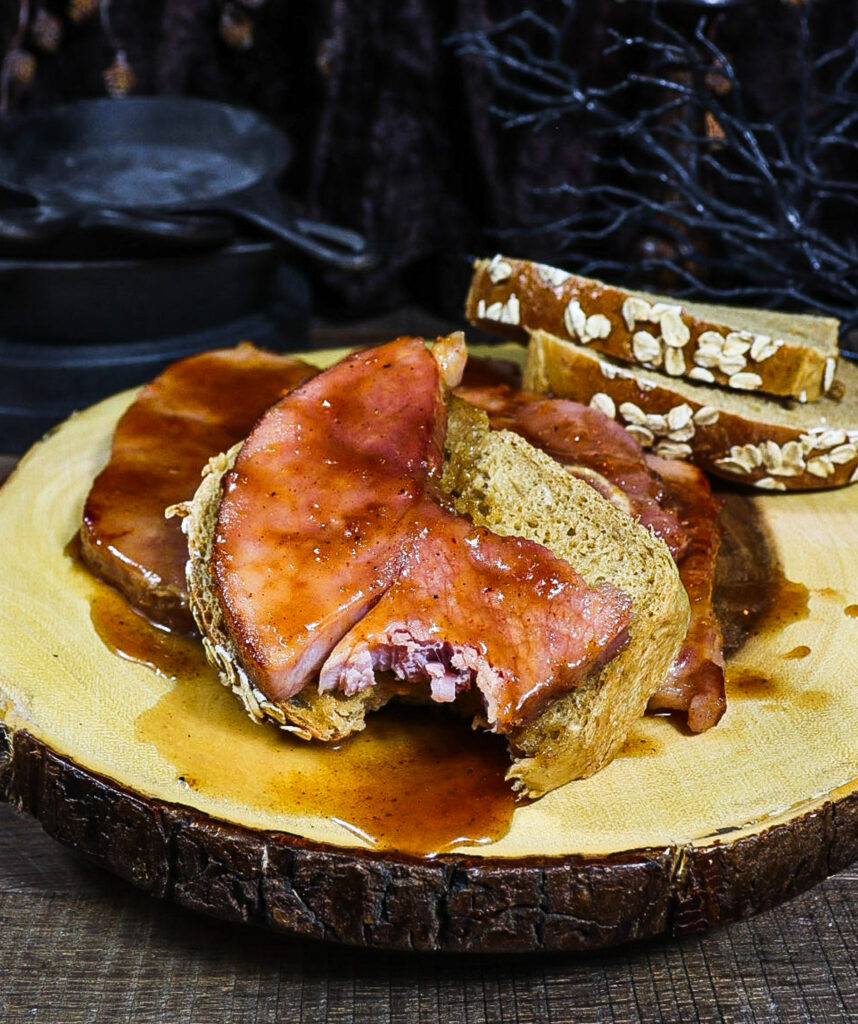brown sugar glazed ham steak, ham steak breakfast recipe, lord of the rings recipes