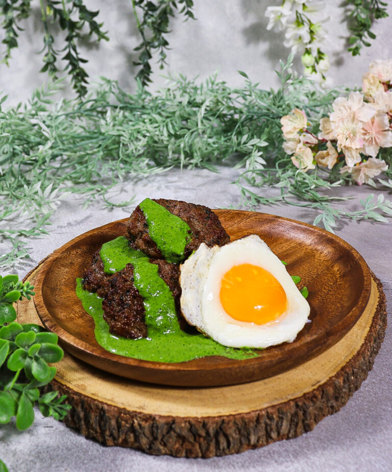 Herbed Lamb Sausage with Green Sauce