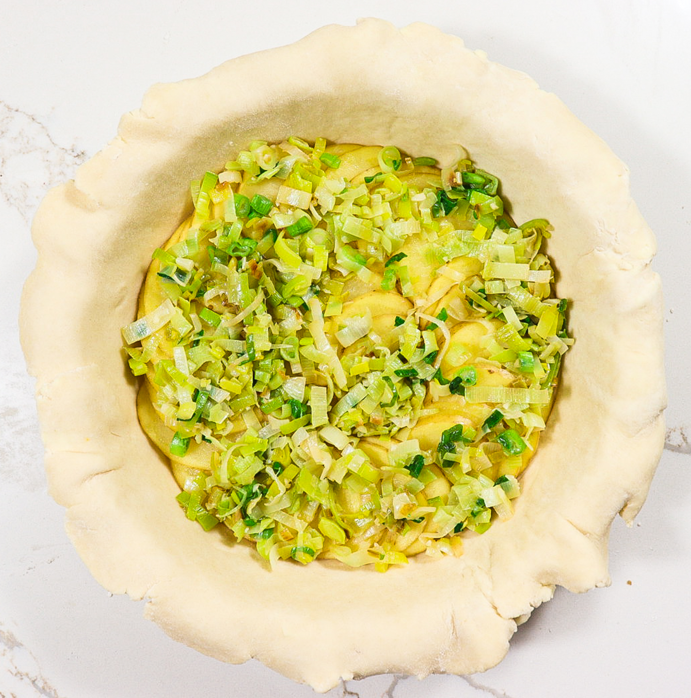 leek and potato pie