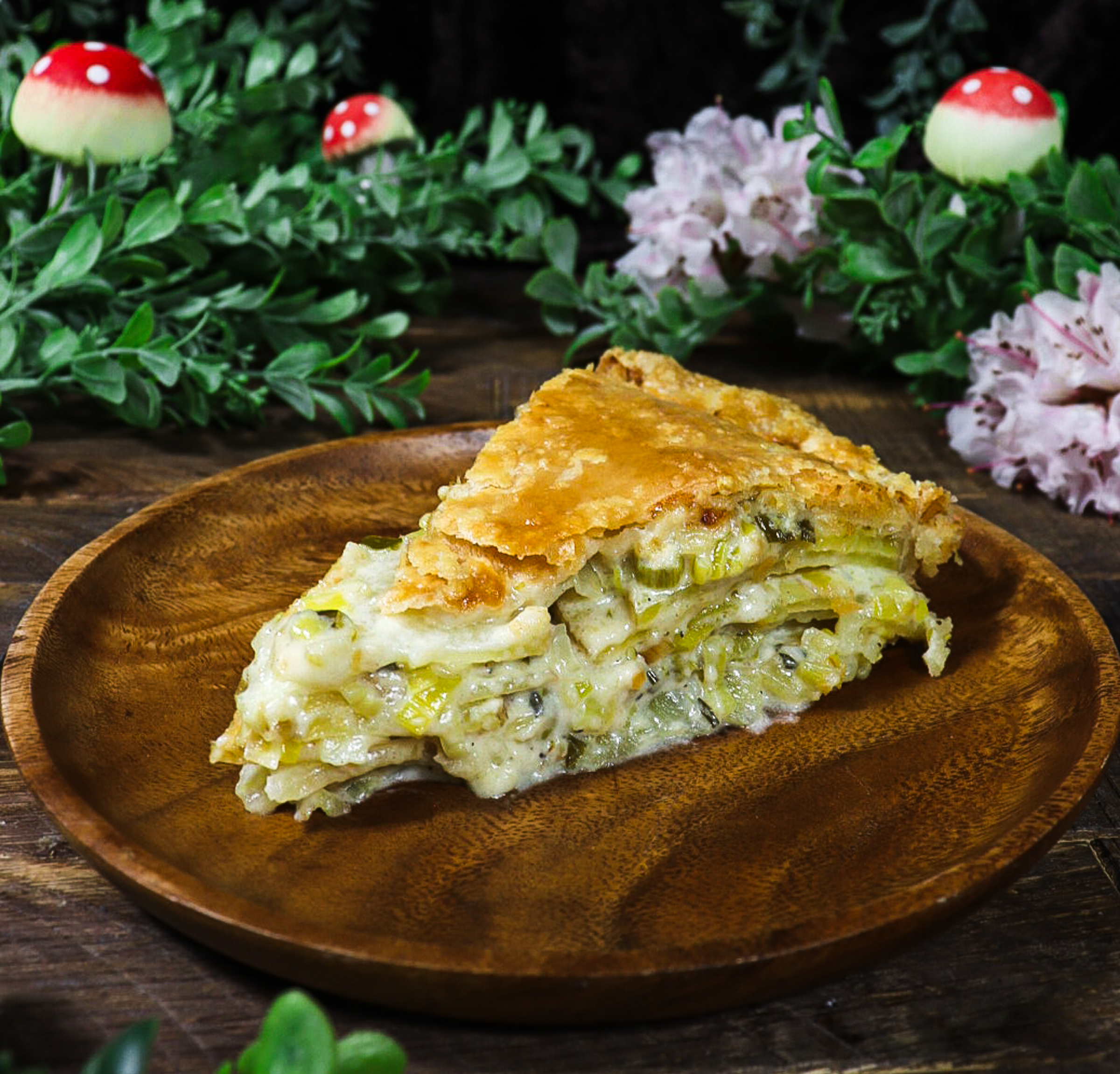 leek and potato pie, hobbit recipes, recipes from middle earth