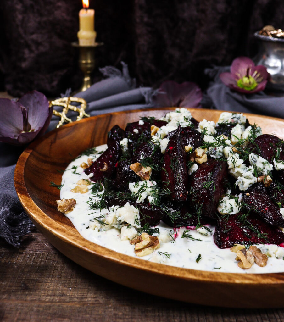 roasted beets with blue cheese, dwarven food