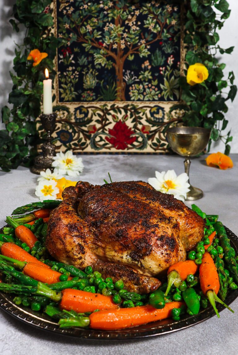 Lemon Chamomile Chicken with Spring Vegetables