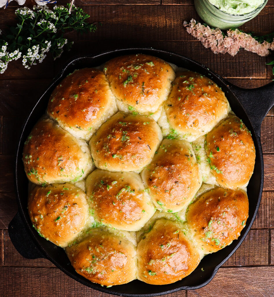herbed potato rolls
