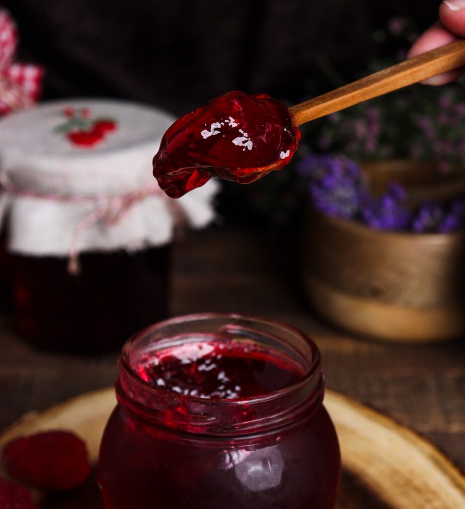 lavender jelly recipe, homemade raspberry jelly