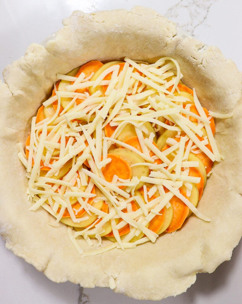 sweet potato and sage pie, savory sweet potato pie