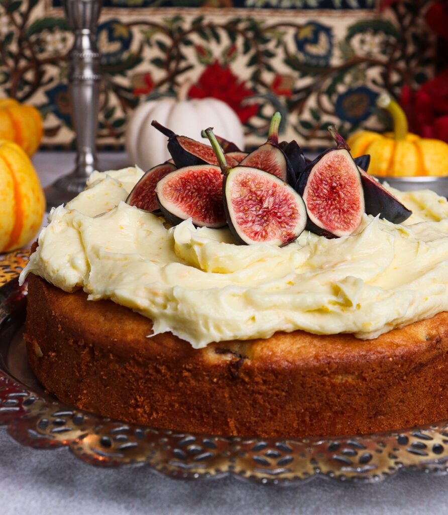 orange cardamom pound cake, fig cake recipe, middle earth dessert recipe