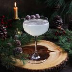 white cranberry gin cocktail, white cranberry cocktail, christmas cocktail drink