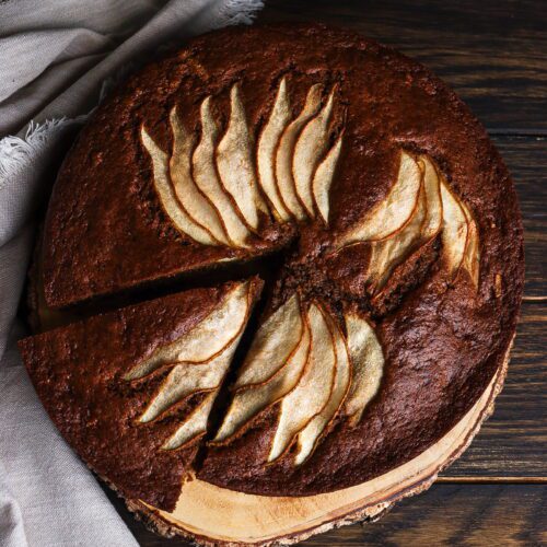 ginger pear cake, rye cake, hobbit cake recipe
