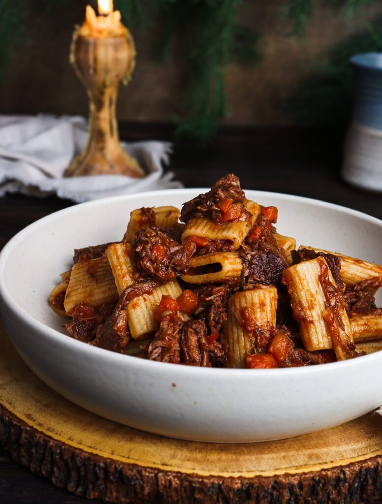 cottagecore dinner recipes, lamb and fennel ragu, lamb ragu with pasta