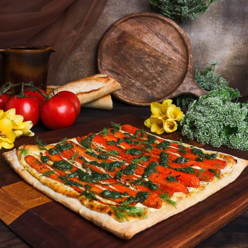 carrot and goat cheese tart with honey and dill, carrot tart, princess bride recipes