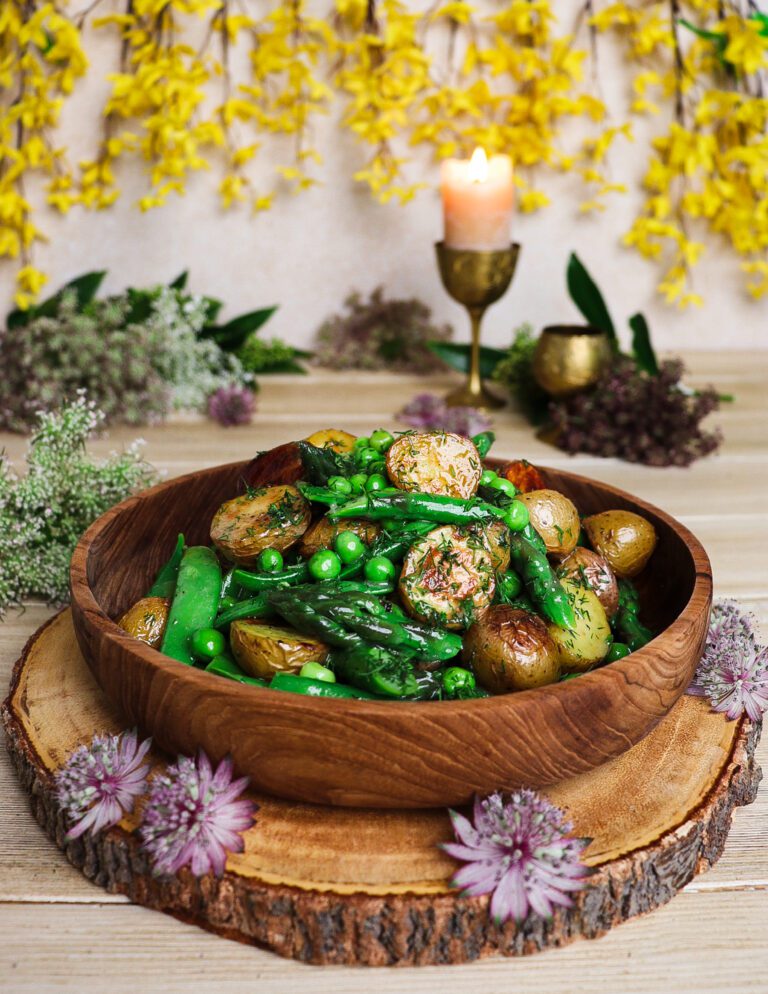Warm Potato, Asparagus and Pea Salad